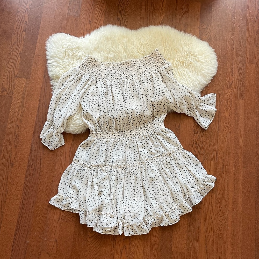 Fab’rik Off-The-Shoulder Smocked Dress
